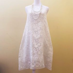 Altar'd State White Lace Sleeveless Dress